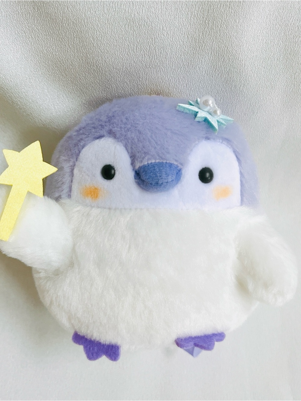NWOT Koupen-chan Penguin "I rode on a twinkling star!" Mascot Plush Keychain